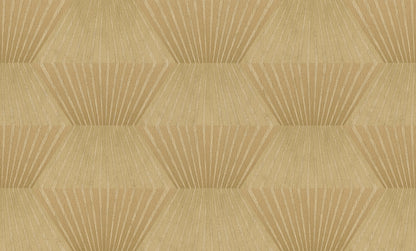 Advantage Lehnmann Gold Geo Wallpaper, 20.9-in by 33-ft