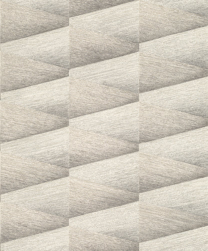 Advantage Shae Sterling Geo Wallpaper, 20.9-in by 33-ft