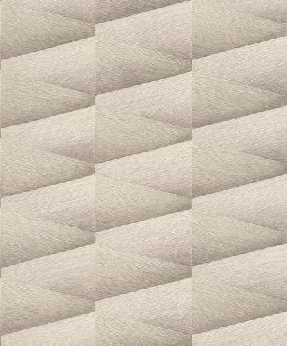 Advantage Shae Grey Geo Wallpaper, 20.9-in by 33-ft