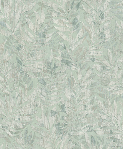 Advantage Beck Green Leaf Wallpaper, 20.9-in by 33-ft