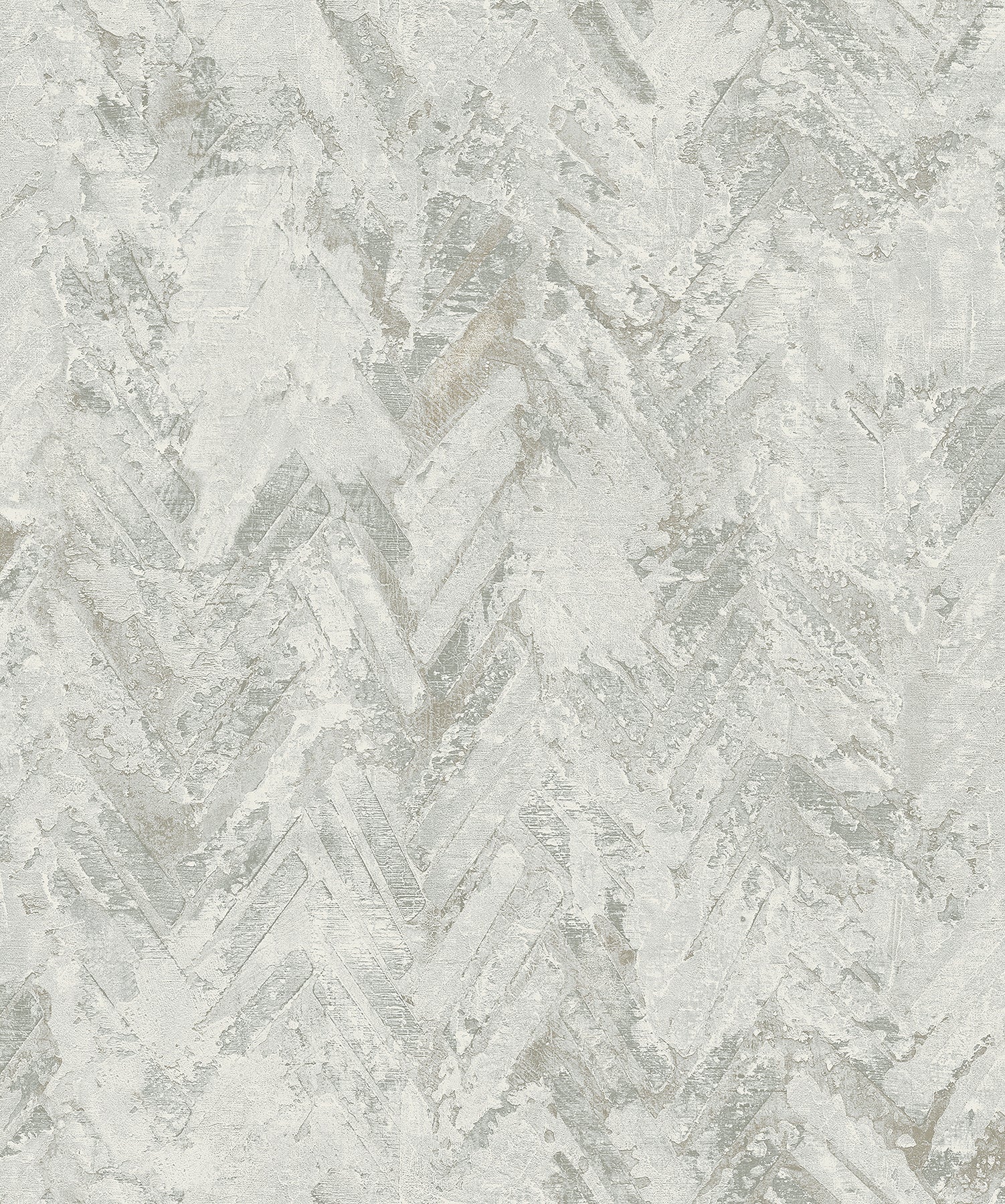 A-Street Prints Amesemi Light Grey Distressed Herringbone Wallpaper, 21-in by 33-ft