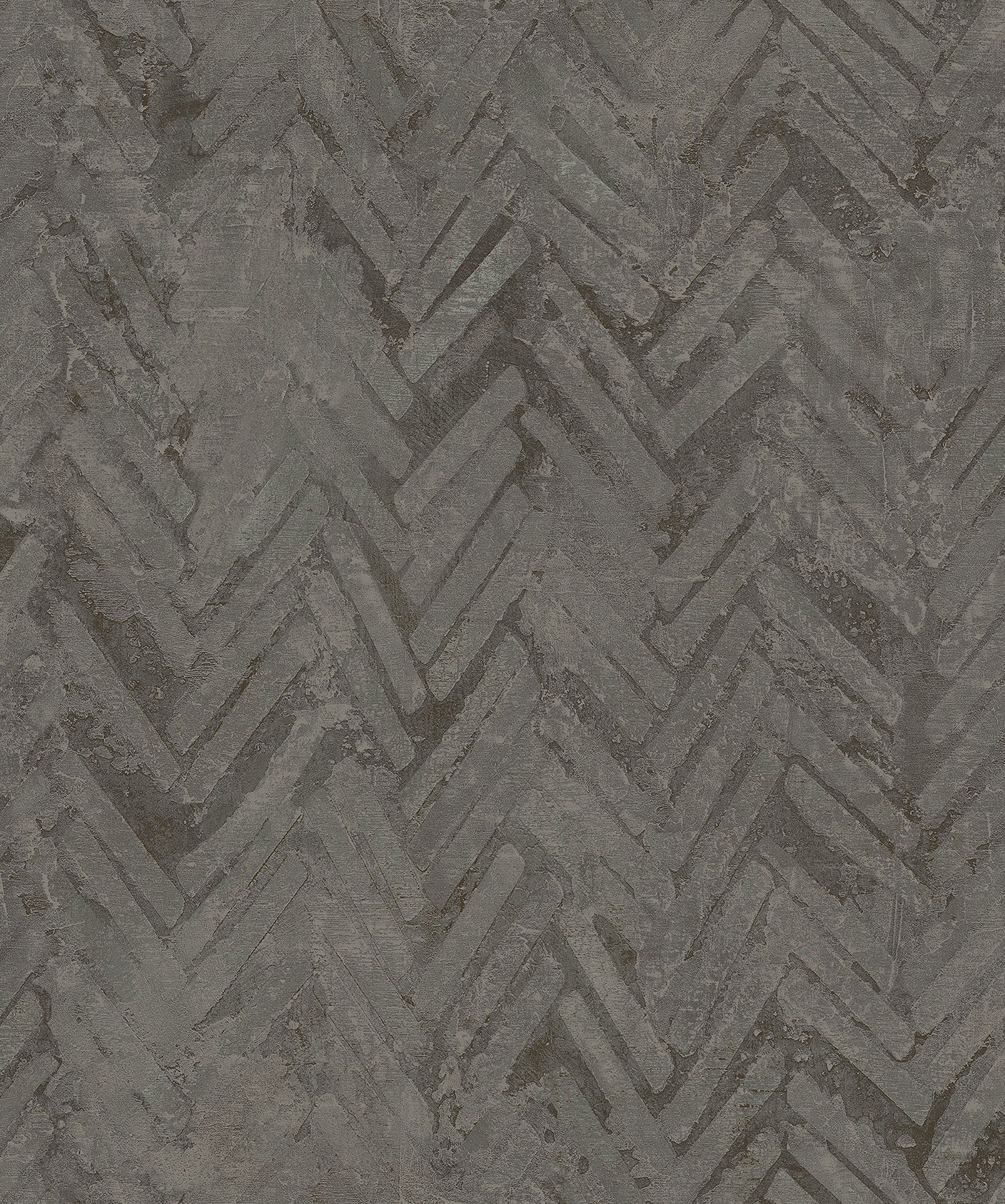 A-Street Prints Amesemi Dark Grey Distressed Herringbone Wallpaper, 21-in by 33-ft