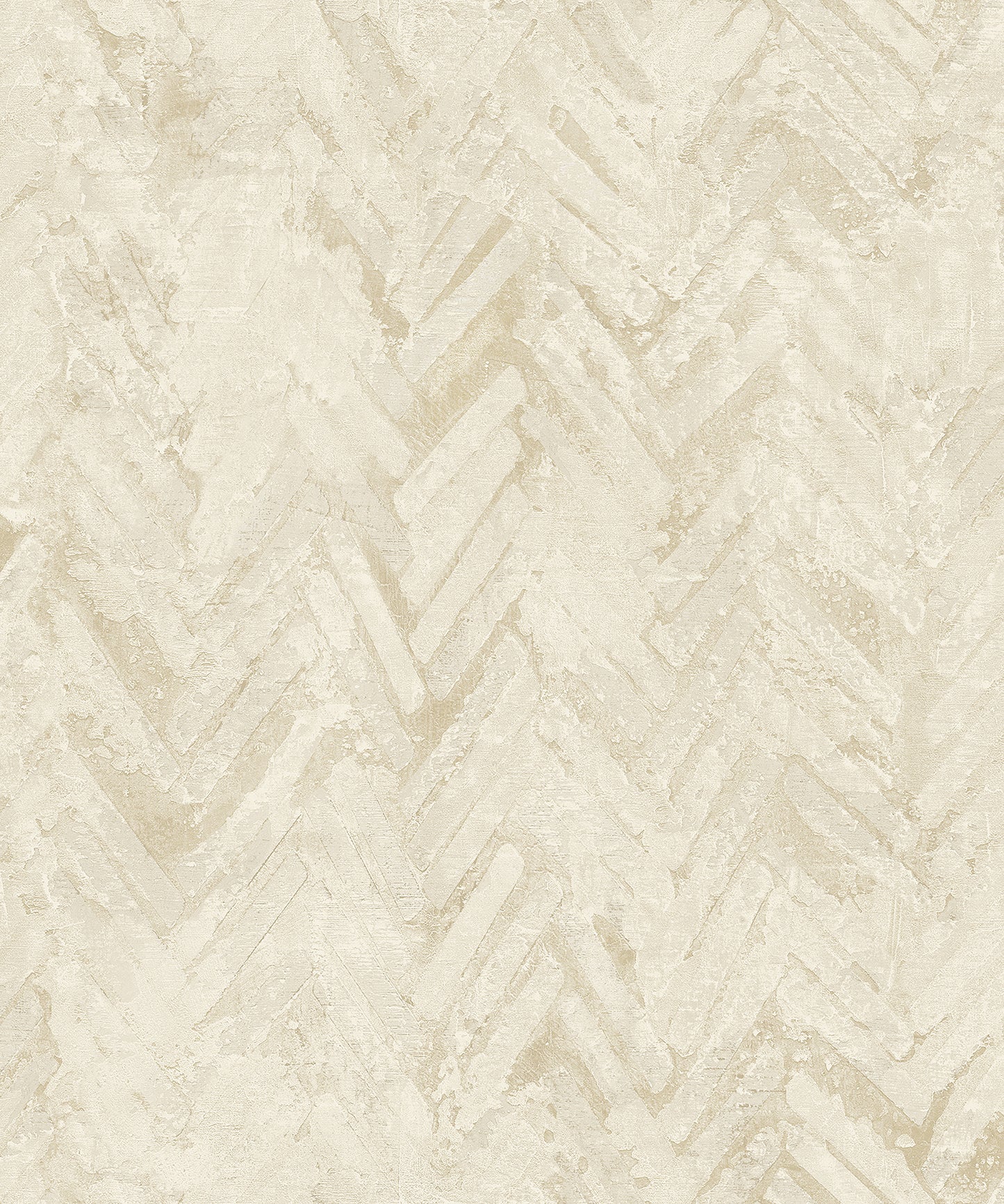 A-Street Prints Amesemi Cream Distressed Herringbone Wallpaper, 21-in by 33-ft