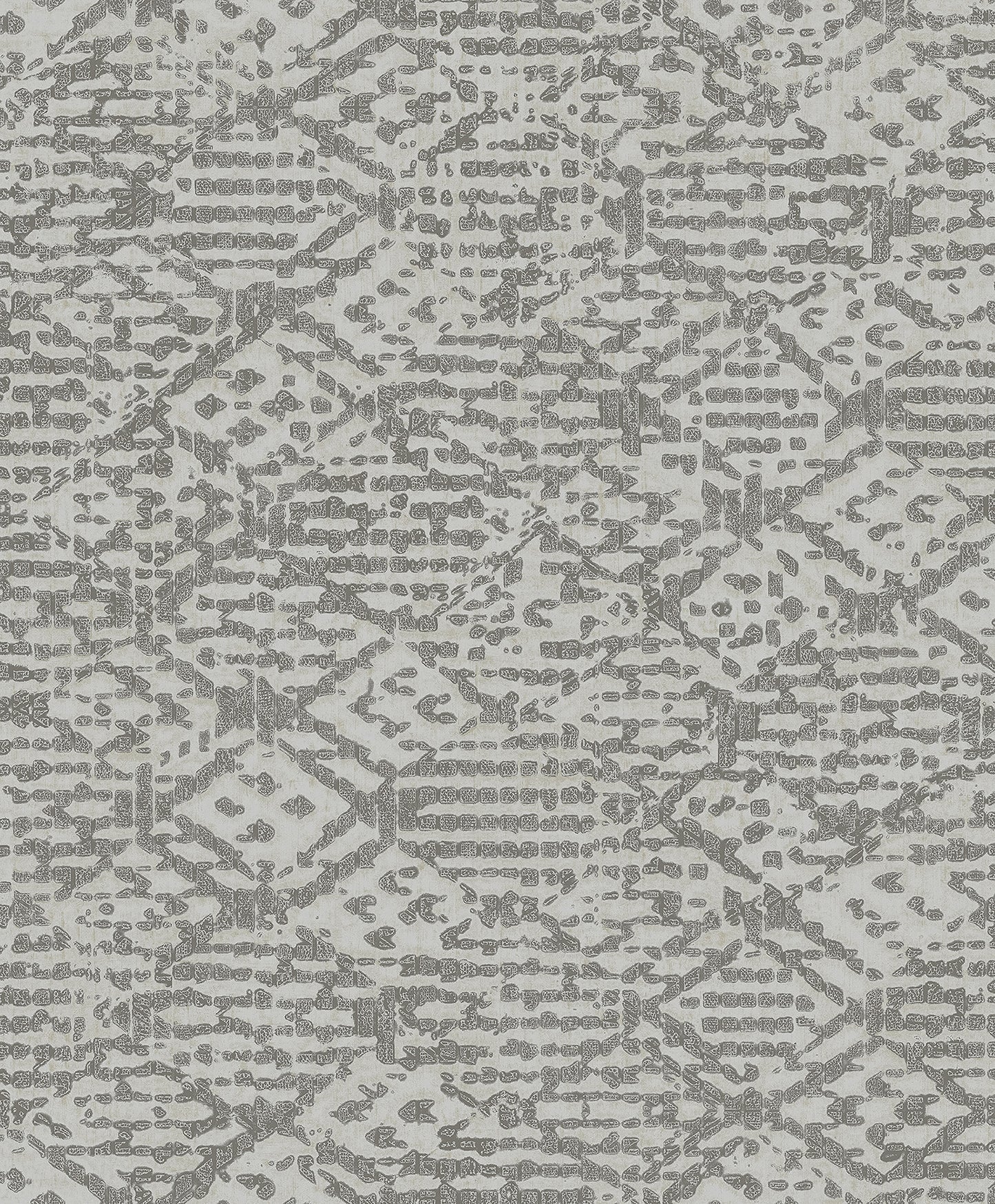 A-Street Prints Helene Pewter Glitter Geometric Wallpaper, 21-in by 33-ft