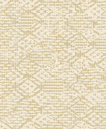 A-Street Prints Helene Gold Glitter Geometric Wallpaper, 21-in by 33-ft