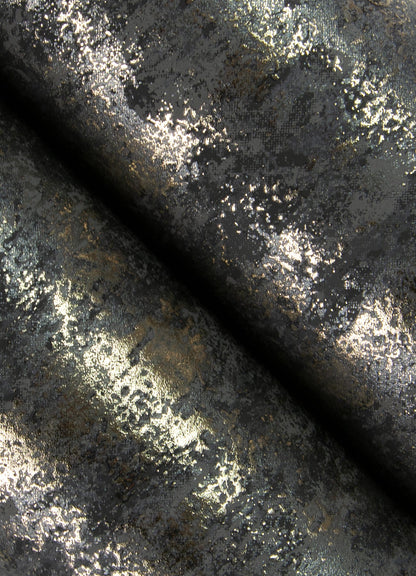 A-Street Prints Diorite Black Splatter Wallpaper, 21-in by 33-ft