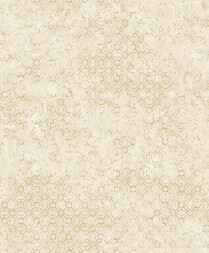 A-Street Prints Khauta Champagne Floral Geometric Wallpaper, 21-in by 33-ft