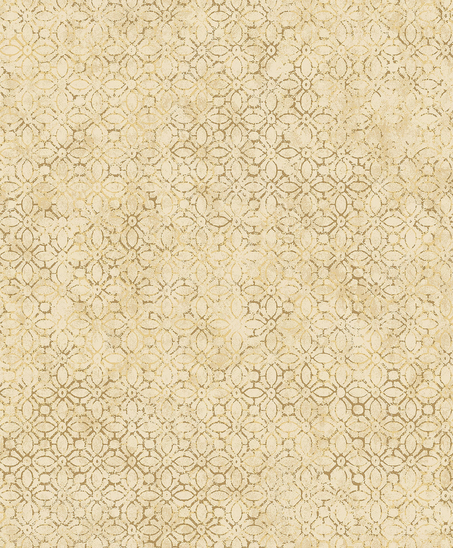 A-Street Prints Khauta Gold Floral Geometric Wallpaper, 21-in by 33-ft