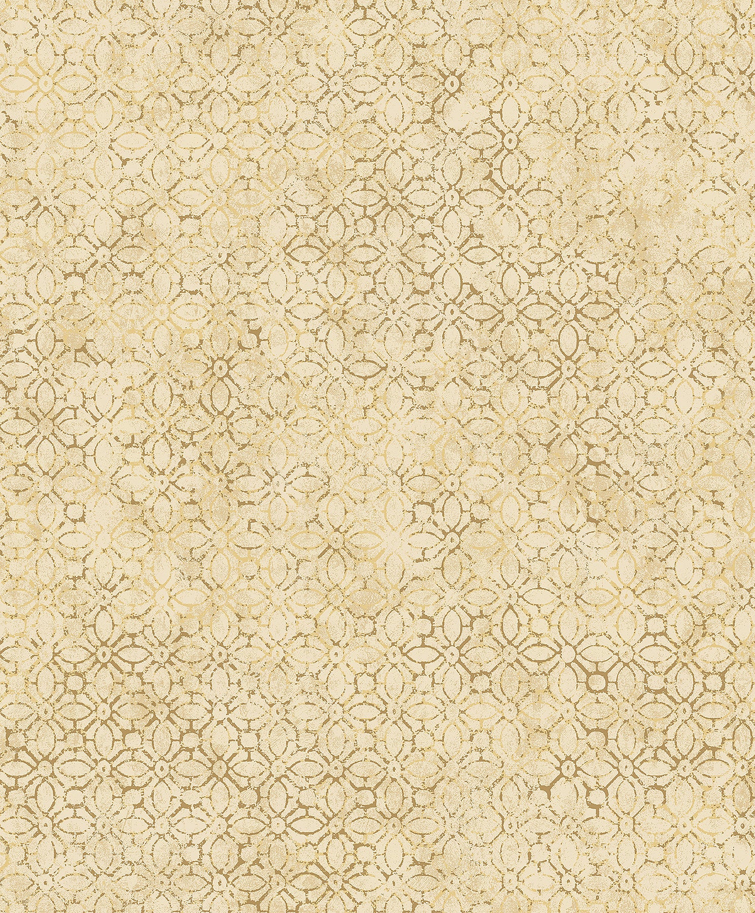 A-Street Prints Khauta Gold Floral Geometric Wallpaper, 21-in by 33-ft