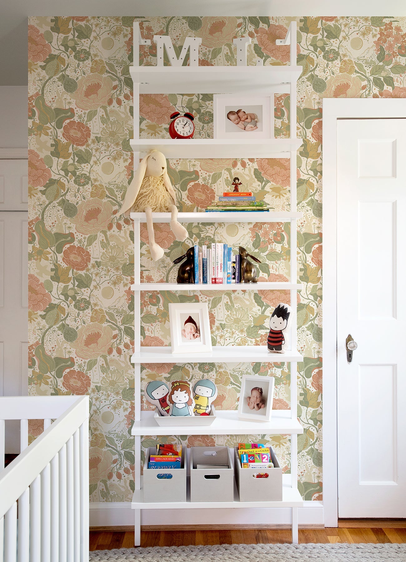 A-Street Prints V√§xa Green Rabbits & Rosehips Wallpaper, 20.9-in by 33-ft