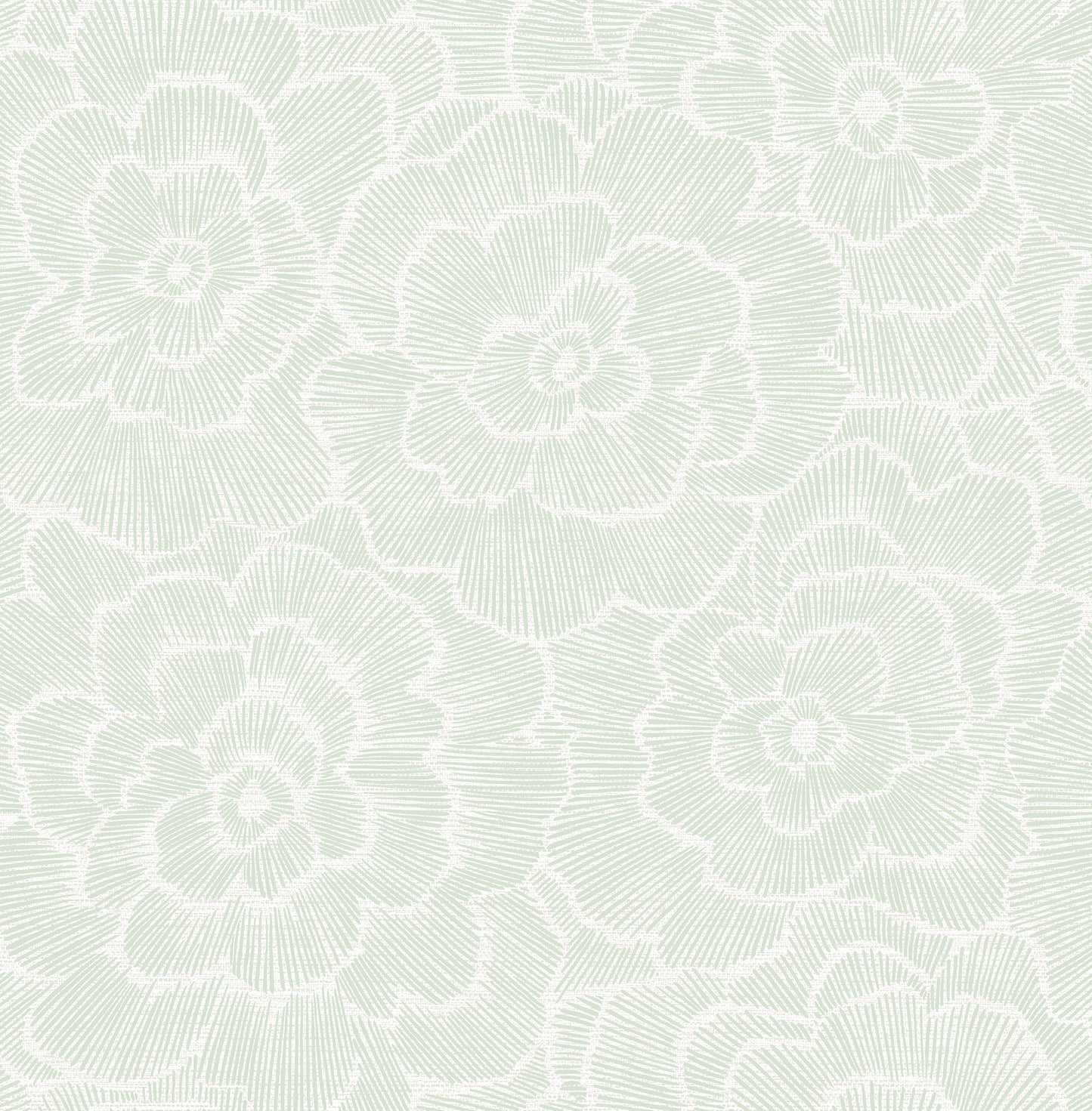 A-Street Prints Periwinkle Light Green Textured Floral Wallpaper, 20.5-in by 33-ft