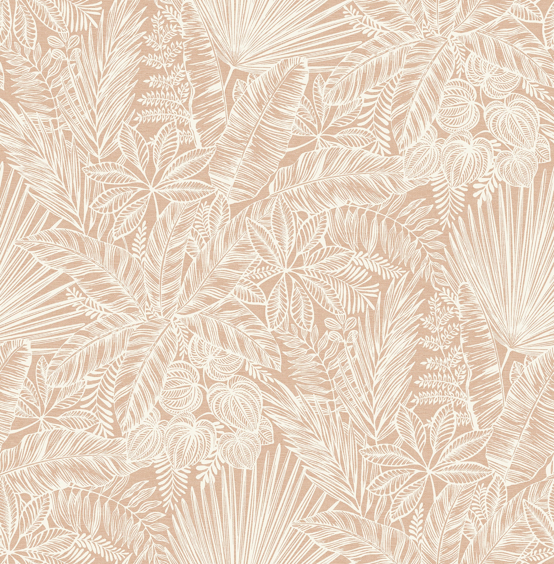 A-Street Prints Vita Blush Botanical Wallpaper, 20.5-in by 33-ft