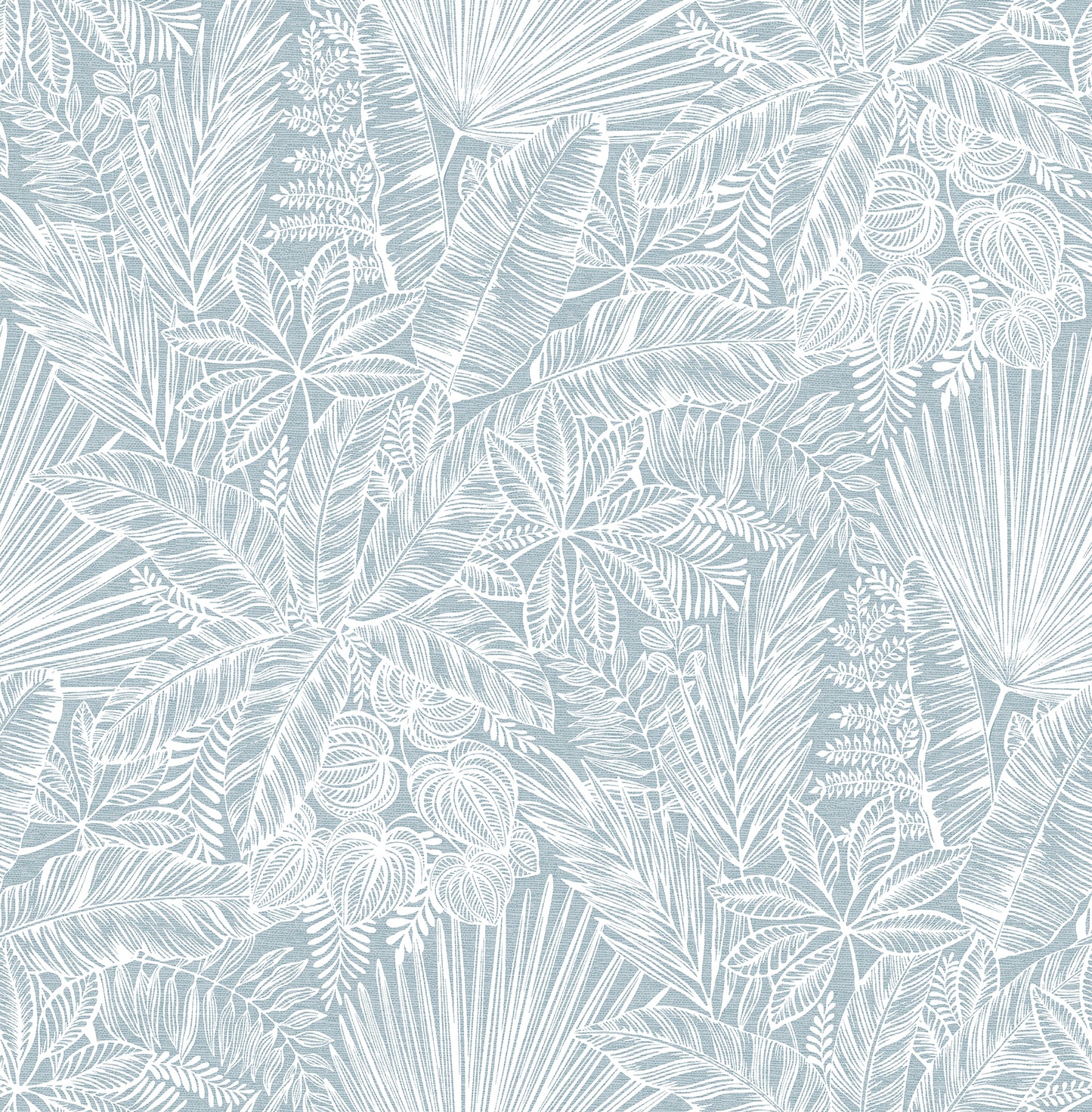 A-Street Prints Vita Blue Botanical Wallpaper, 20.5-in by 33-ft