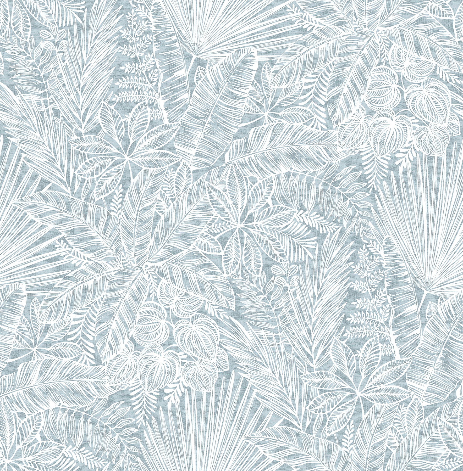 A-Street Prints Vita Blue Botanical Wallpaper, 20.5-in by 33-ft