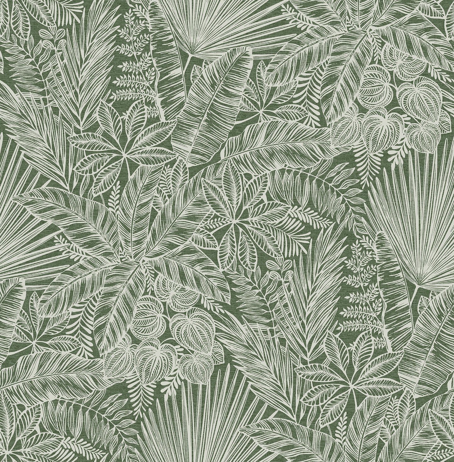 A-Street Prints Vita Green Botanical Wallpaper, 20.5-in by 33-ft