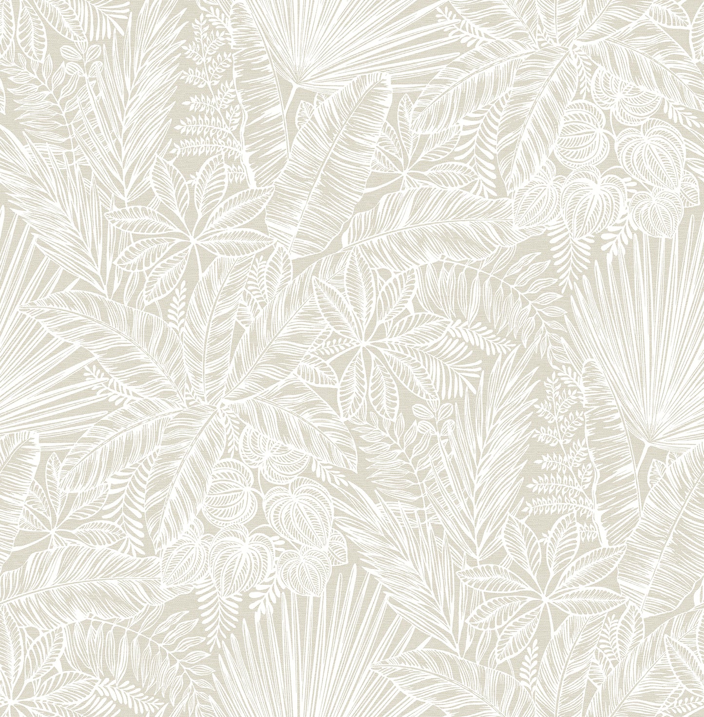 A-Street Prints Vita Off-White Botanical Wallpaper, 20.5-in by 33-ft