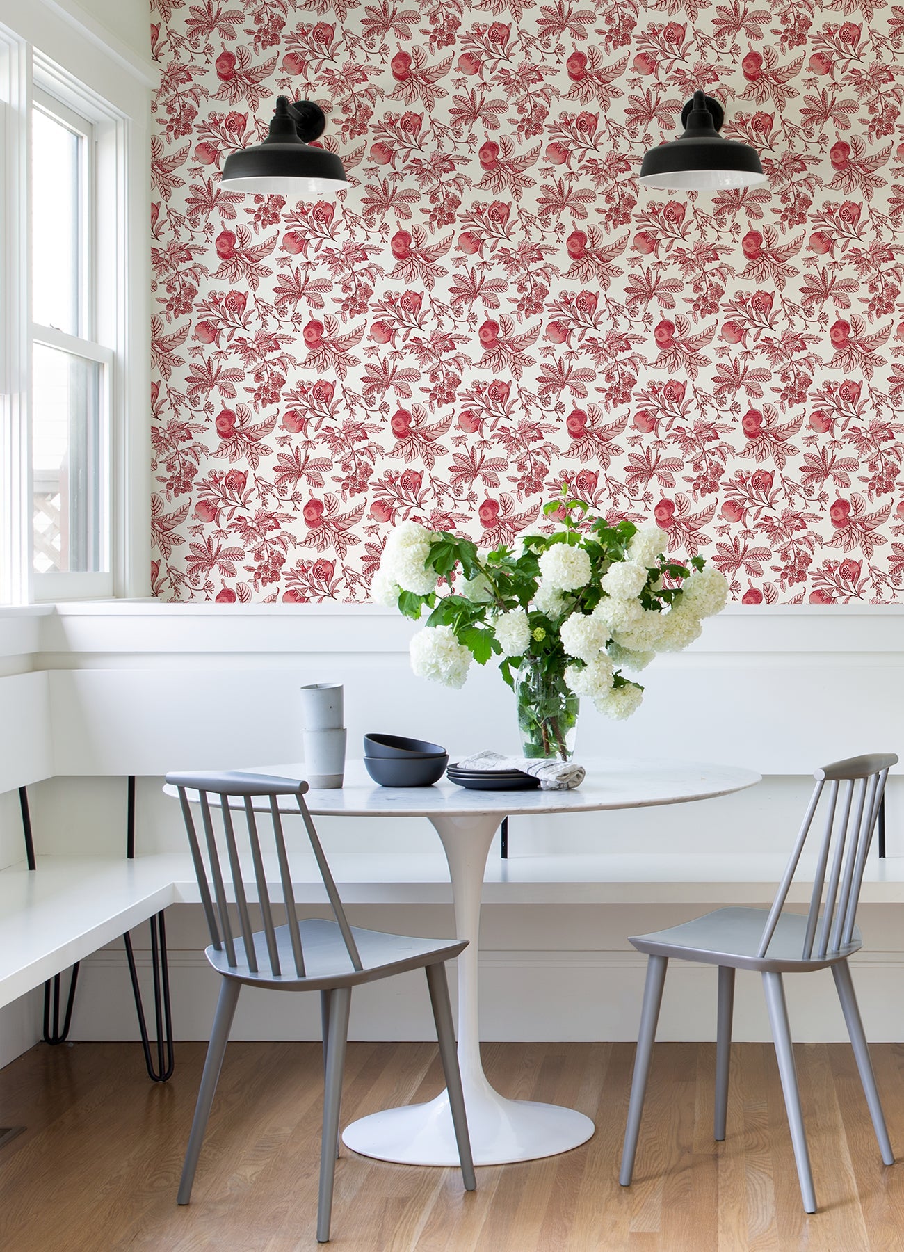 A-Street Prints Cecilia Red Fruit Wallpaper, 20.5-in by 33-ft