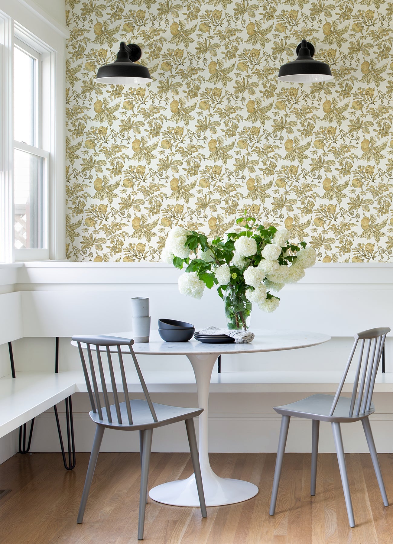 A-Street Prints Cecilia Honey Fruit Wallpaper, 20.5-in by 33-ft