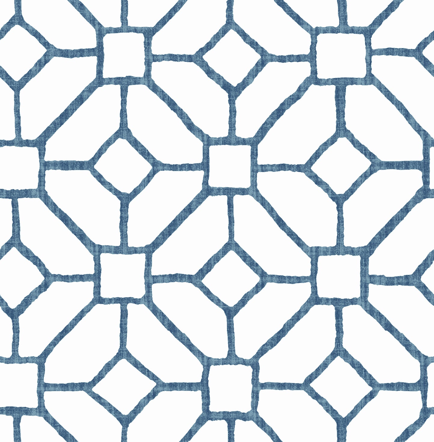 A-Street Prints Addis Blue Trellis Wallpaper, 20.5-in by 33-ft