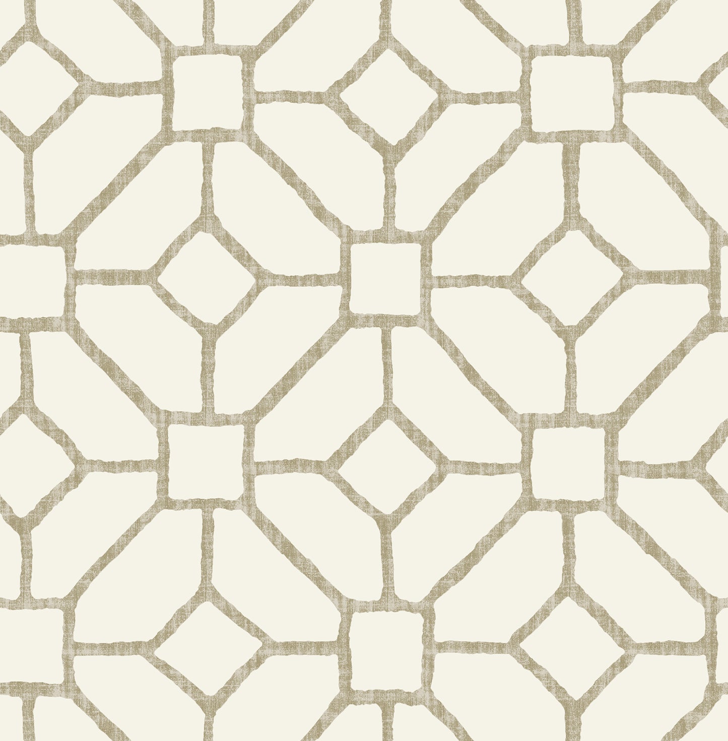 A-Street Prints Addis Beige Trellis Wallpaper, 20.5-in by 33-ft