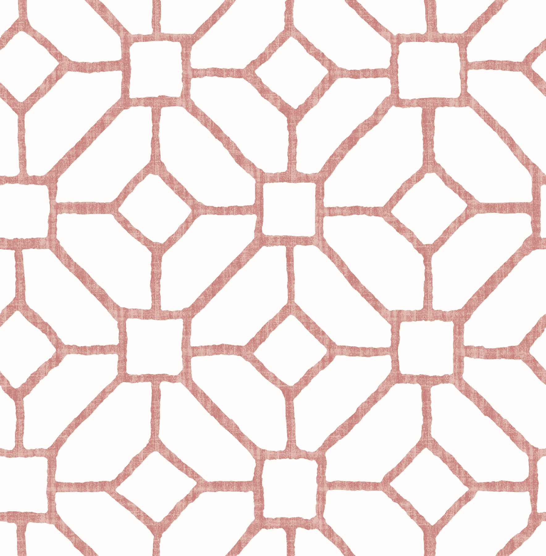 A-Street Prints Addis Coral Trellis Wallpaper, 20.5-in by 33-ft