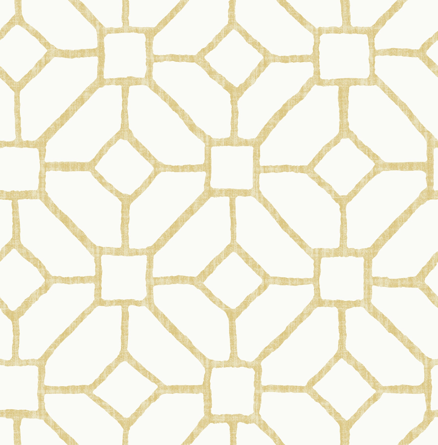 A-Street Prints Addis Gold Trellis Wallpaper, 20.5-in by 33-ft