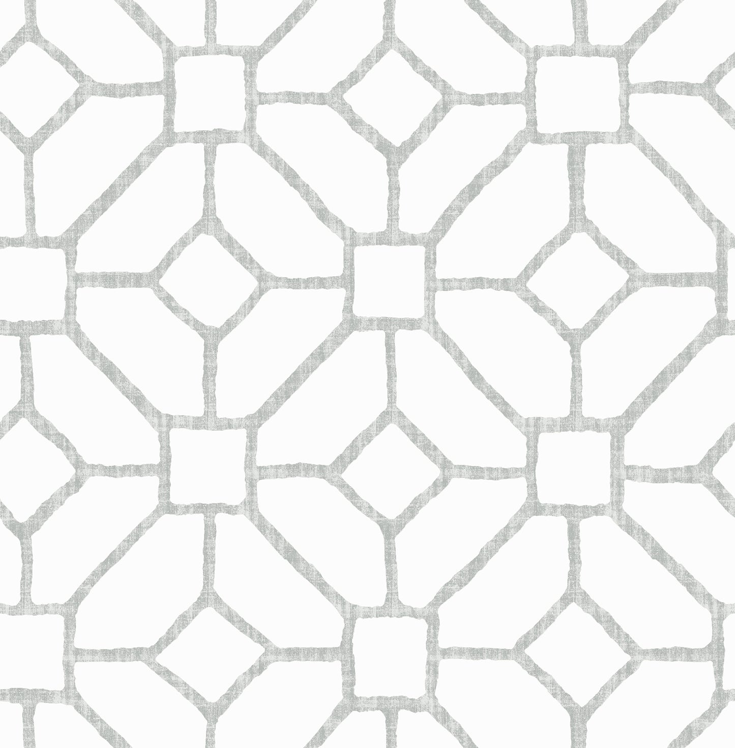 A-Street Prints Addis Grey Trellis Wallpaper, 20.5-in by 33-ft