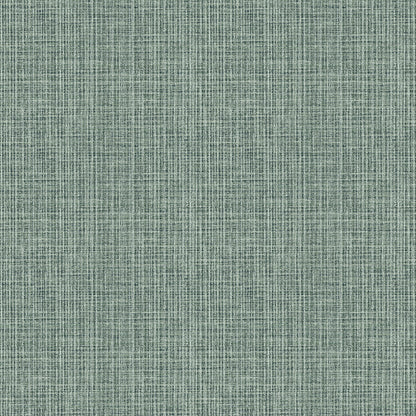 A-Street Prints Kantera Green Fabric Texture Wallpaper, 20.5-in by 33-ft