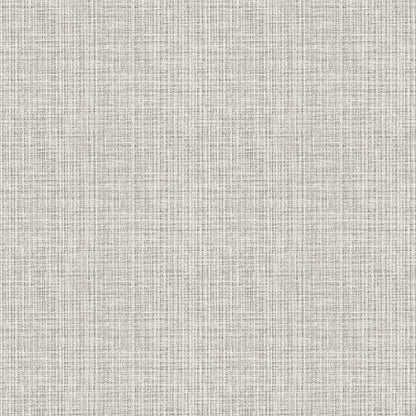 A-Street Prints Kantera Light Grey Fabric Texture Wallpaper, 20.5-in by 33-ft