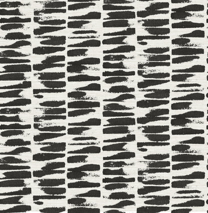 A-Street Prints Myrtle Black Abstract Stripe Wallpaper, 20.5-in by 33-ft