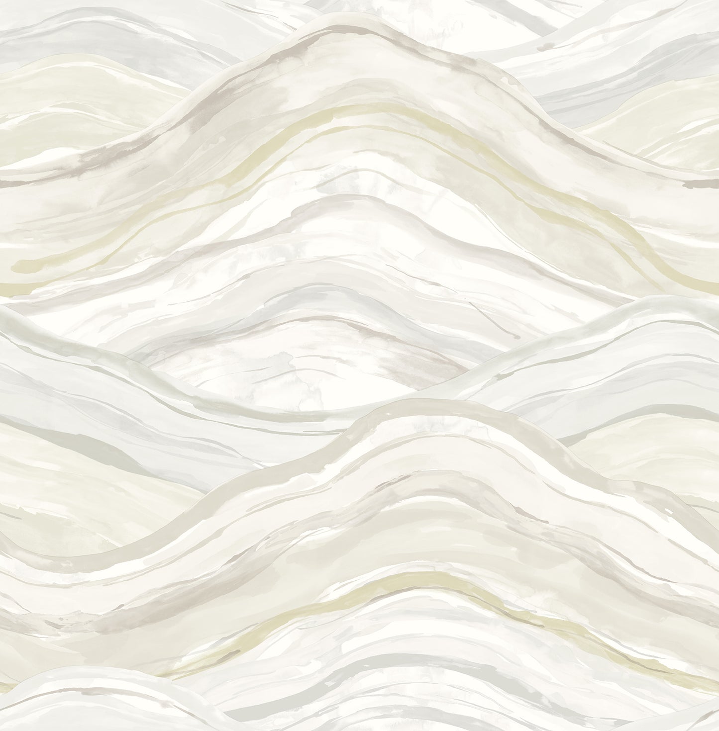 A-Street Prints Dorea Champagne Striated Waves Wallpaper, 20.5-in by 33-ft