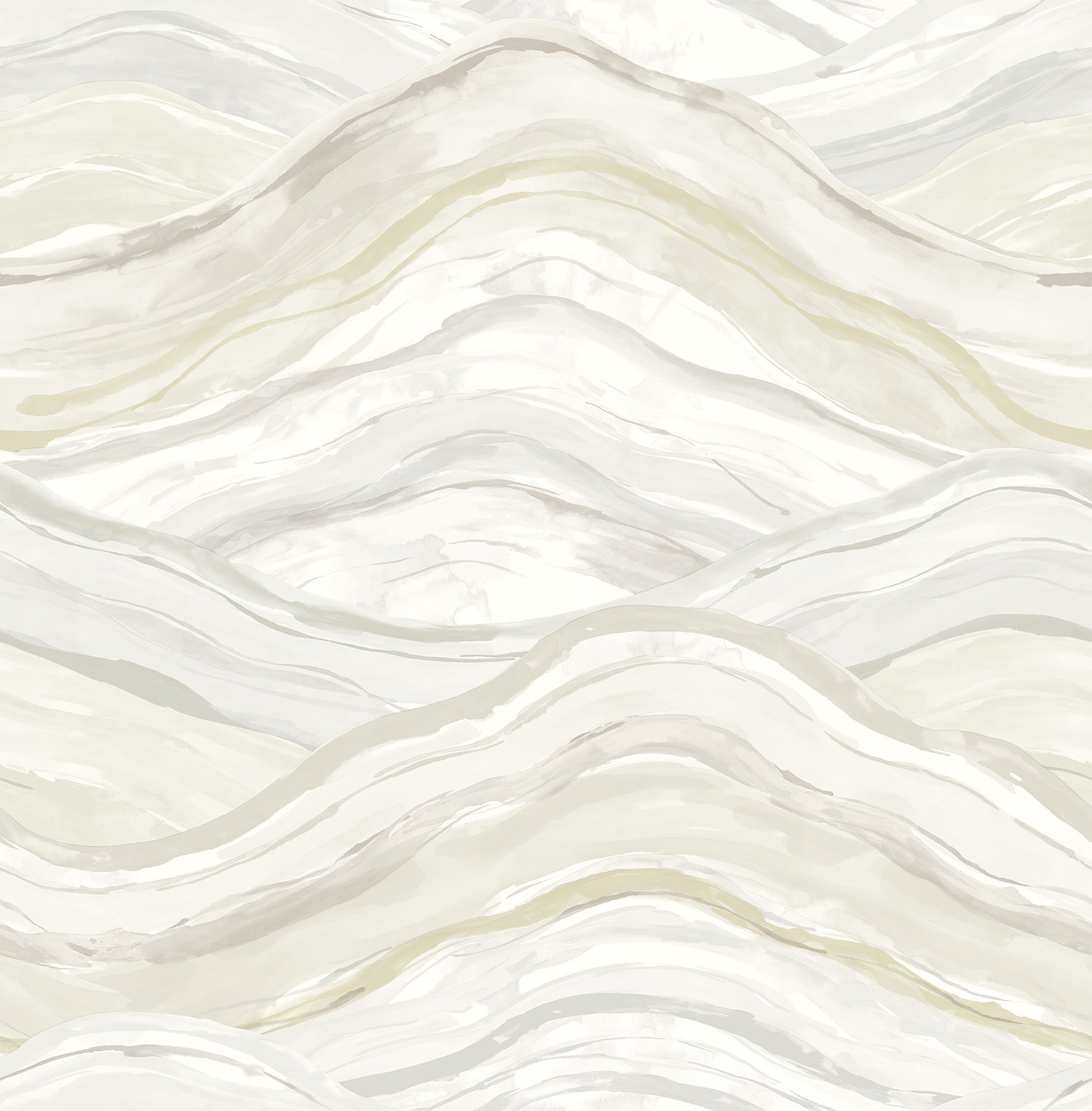 A-Street Prints Dorea Champagne Striated Waves Wallpaper, 20.5-in by 33-ft