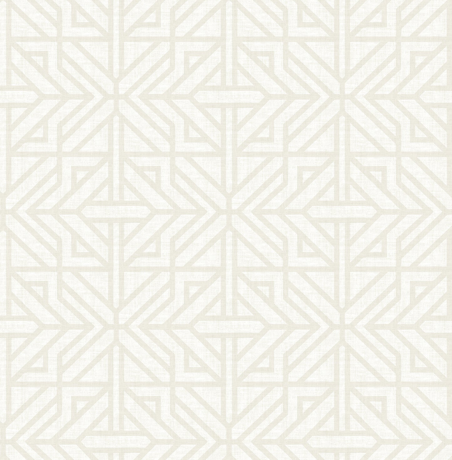 A-Street Prints Hesper Ivory Geometric Wallpaper, 20.5-in by 33-ft