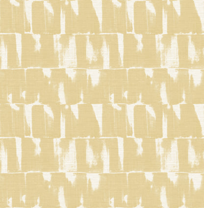 A-Street Prints Bancroft Gold Artistic Stripe Wallpaper, 20.5-in by 33-ft