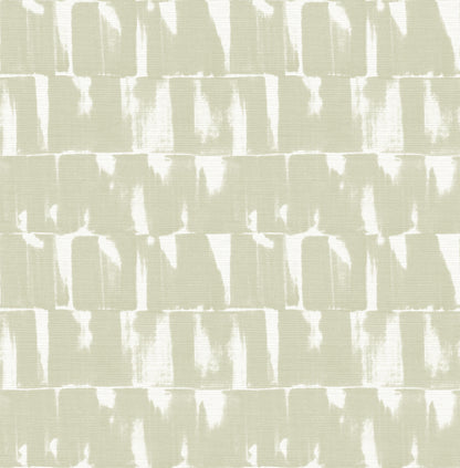 A-Street Prints Bancroft Sage Artistic Stripe Wallpaper, 20.5-in by 33-ft