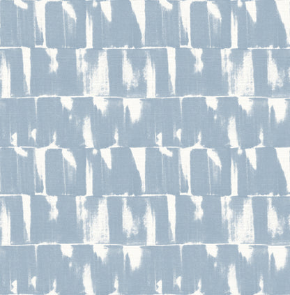 A-Street Prints Bancroft Blue Artistic Stripe Wallpaper, 20.5-in by 33-ft