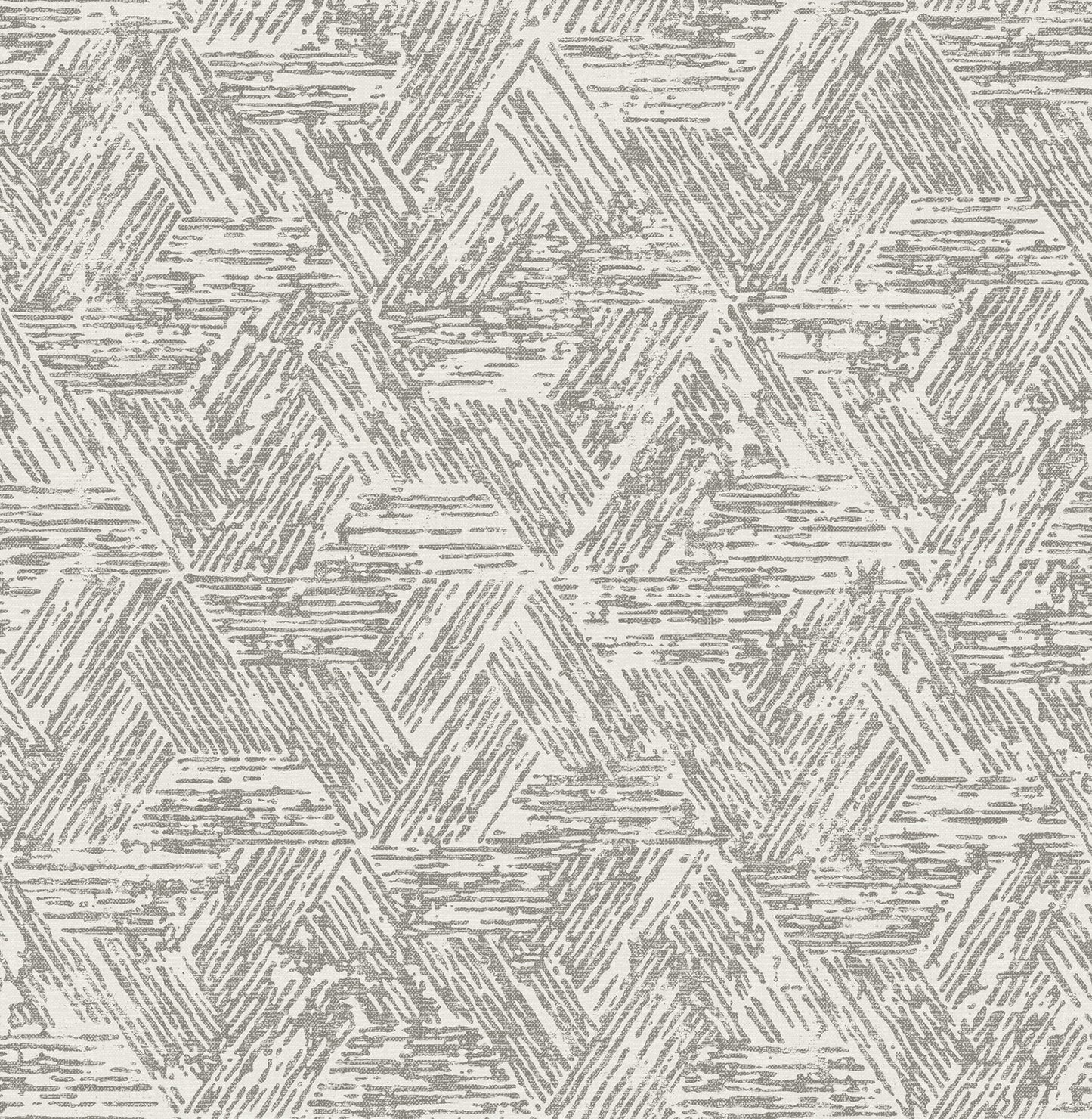 A-Street Prints Retreat Charcoal Quilted Geometric Wallpaper, 20.5-in by 33-ft