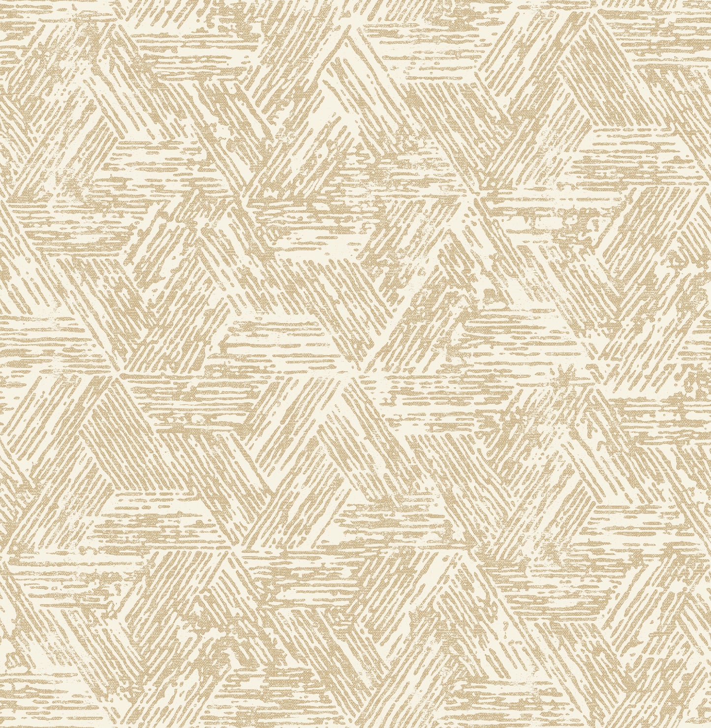 A-Street Prints Retreat Light Brown Quilted Geometric Wallpaper, 20.5-in by 33-ft