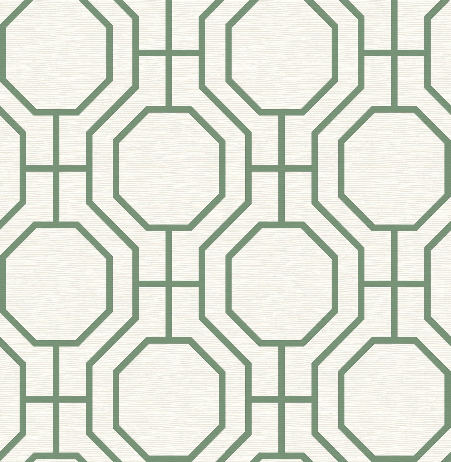 A-Street Prints Manor Green Geometric Trellis Wallpaper, 20.5-in by 33-ft