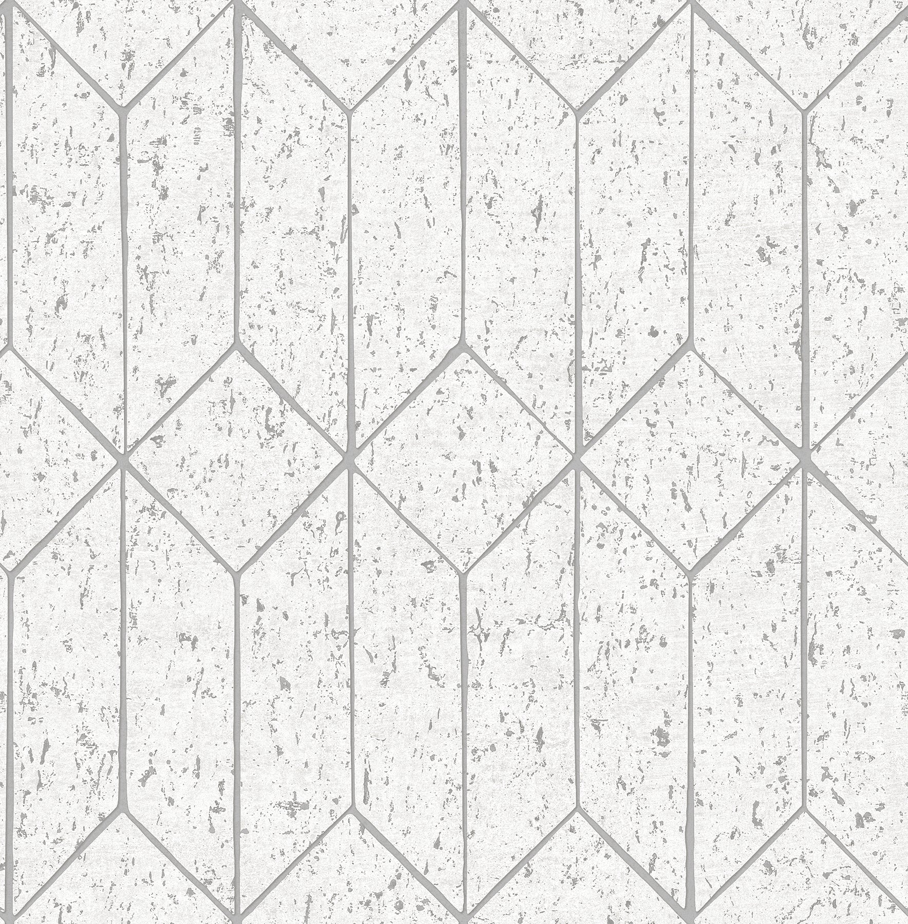 Advantage Hayden White Concrete Trellis Wallpaper, 20.5-in by 33-ft