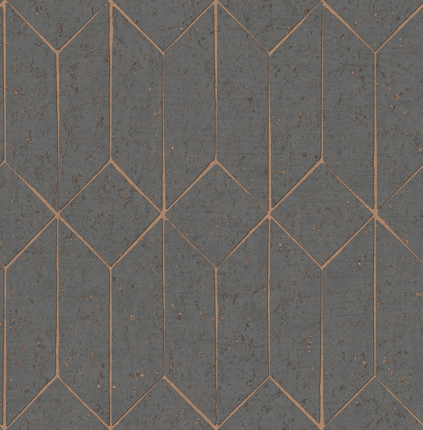 Advantage Hayden Charcoal Concrete Trellis Wallpaper, 20.5-in by 33-ft