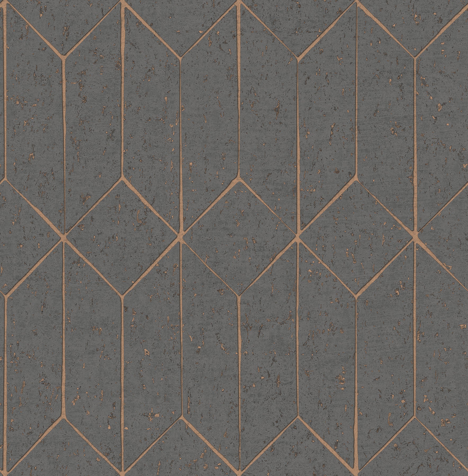 Advantage Hayden Charcoal Concrete Trellis Wallpaper, 20.5-in by 33-ft