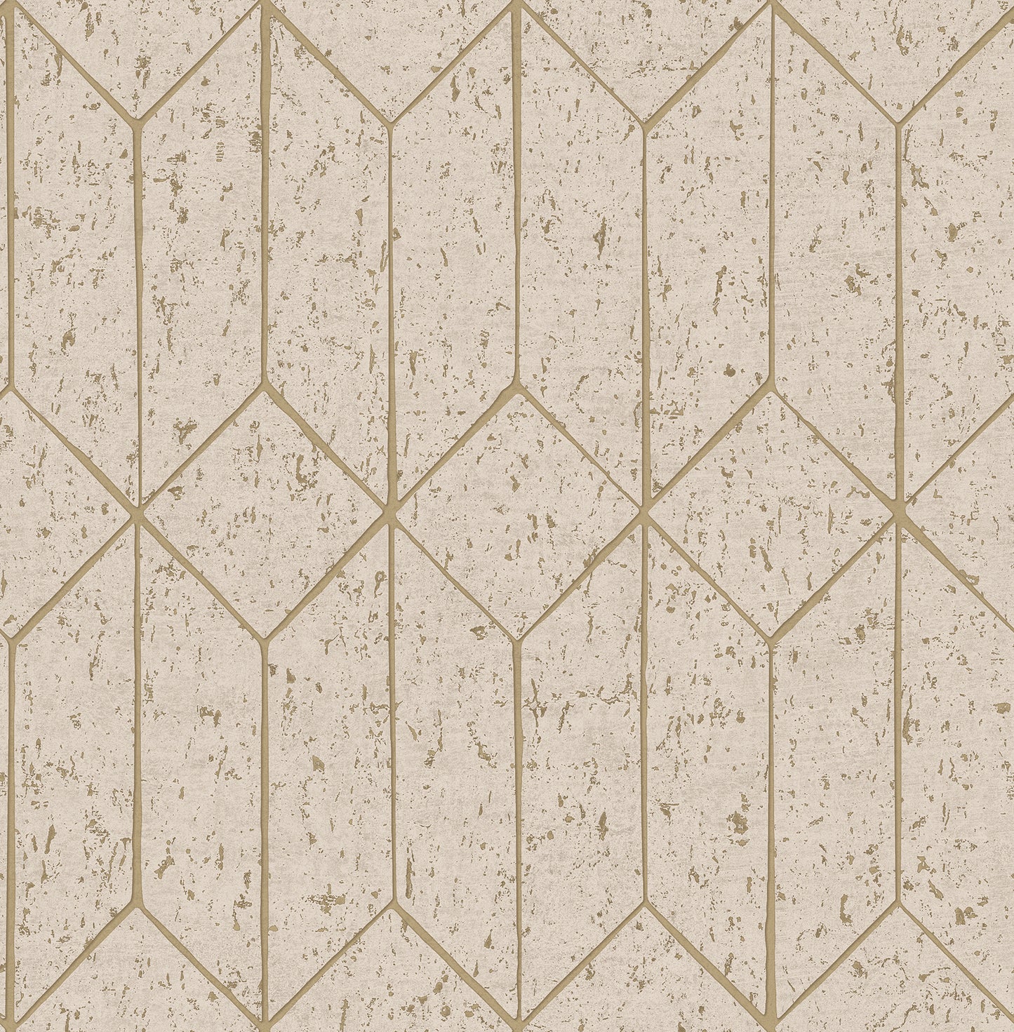 Advantage Hayden Bone Concrete Trellis Wallpaper, 20.5-in by 33-ft