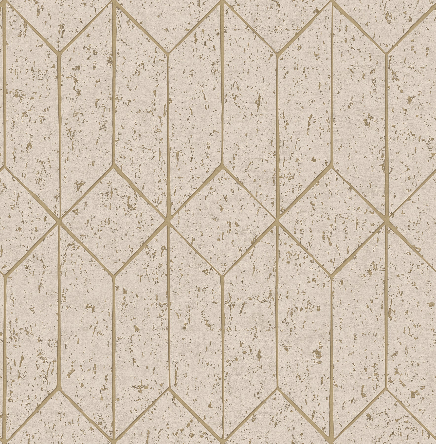 Advantage Hayden Bone Concrete Trellis Wallpaper, 20.5-in by 33-ft