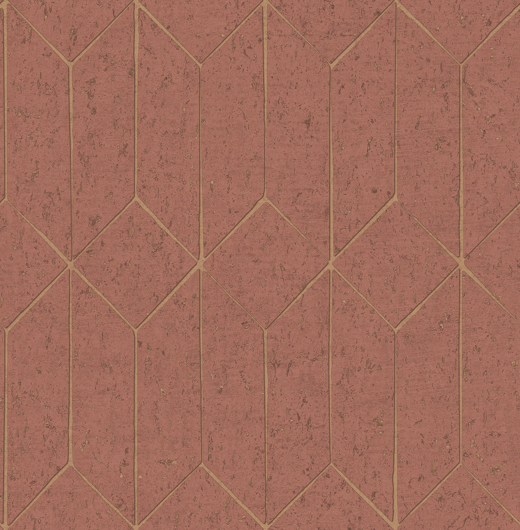 Advantage Hayden Raspberry Concrete Trellis Wallpaper, 20.5-in by 33-ft