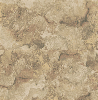 Advantage Aria Light Brown Marbled Tile Wallpaper, 20.5-in by 33-ft