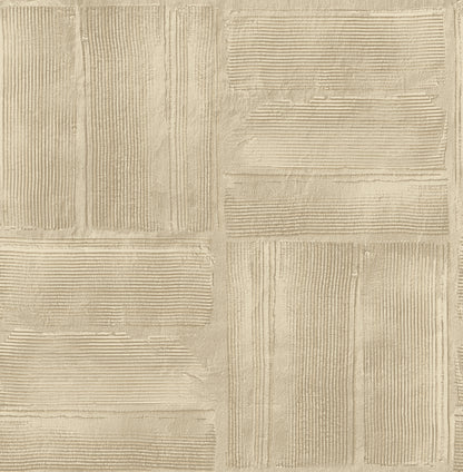 Advantage Jasper Neutral Block Texture Wallpaper, 20.5-in by 33-ft