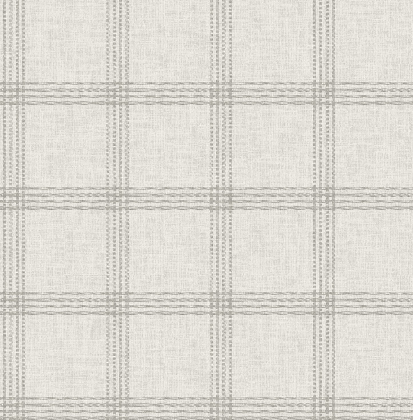 Chesapeake Twain Dove Plaid Wallpaper, 20.5-in by 33-ft