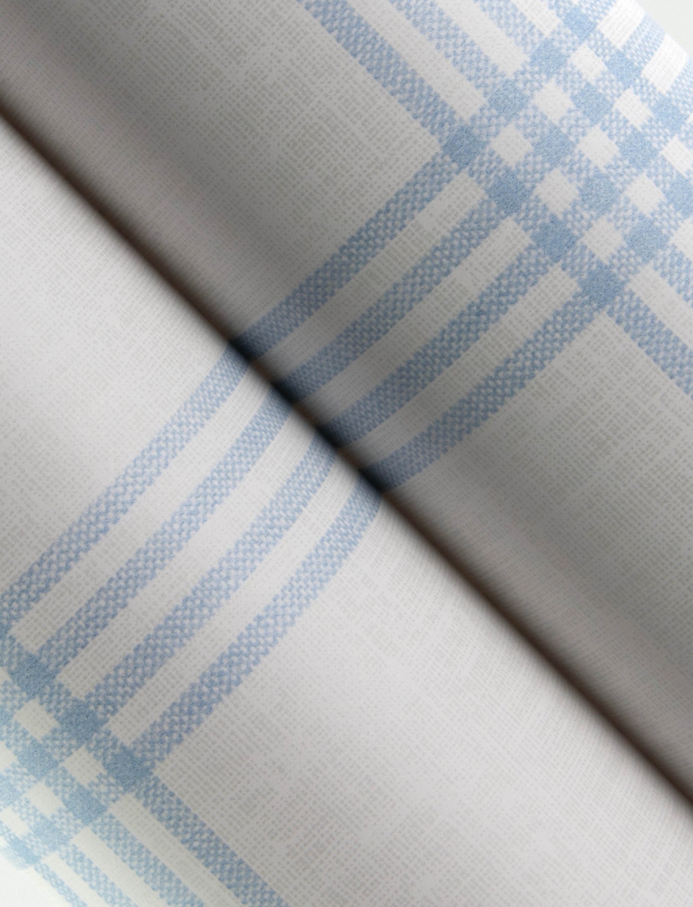 Chesapeake Twain Light Blue Plaid Wallpaper, 20.5-in by 33-ft