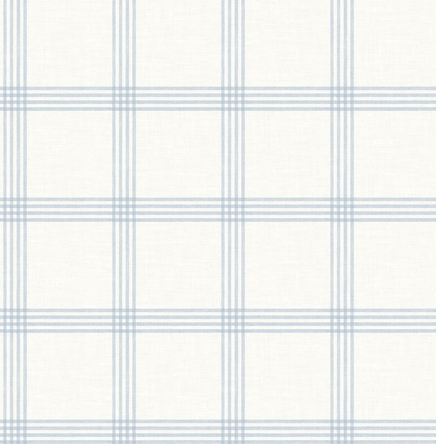 Chesapeake Twain Light Blue Plaid Wallpaper, 20.5-in by 33-ft